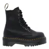 Dr. Martens' Dr. Martens Woman Ankle Boots Black Size 7 Textile Fibers In Black