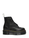 Dr. Martens' Jadon Smooth Leather Platform Boots In Black