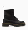 Dr. Martens' 1460 Lace-up Combat Boots In Smooth Leather In Black