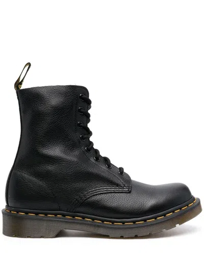 Dr. Martens 1490 Virginia Booties In Black