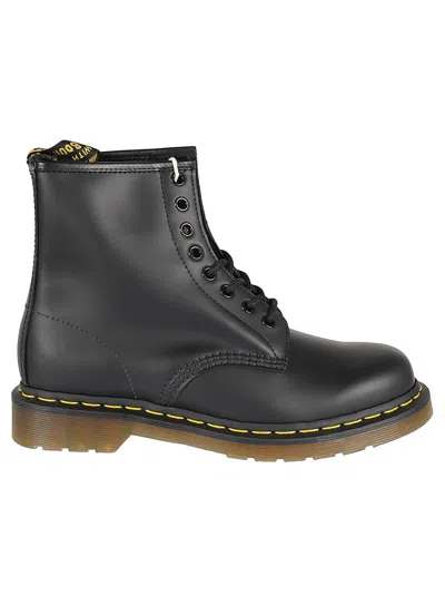 Dr. Martens' Dr. Martens Round-toe Lace-up Ankle Boots In Black