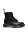 Dr. Martens' 1460 Lace-up Combat Boots In Smooth Leather In Black