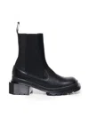 Dr. Martens' Maybole Chelsea Black Leather Chelsea Boots With Squared Toe - Maybole Chelsea Boots In Black Wanama