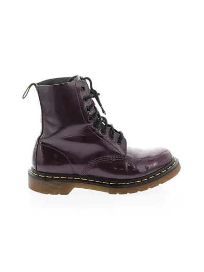 Pre-owned Dr. Martens Boots In Purple