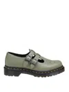Dr. Martens' Dr. Martens Mary Jane Shoe In Olive Green Leather In Dark Green