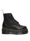Dr. Martens' Jadon Smooth Leather Platform Boots In Negro