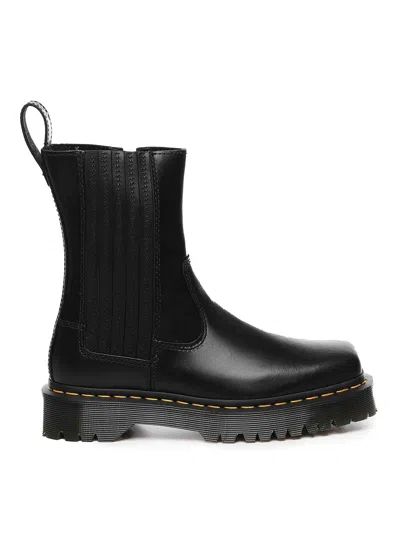 Dr. Martens Amaayah Lo Orleans Combat Boots In Black
