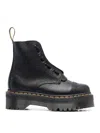 Dr. Martens' Sinclair Black Leather Lace-up Boots In Black