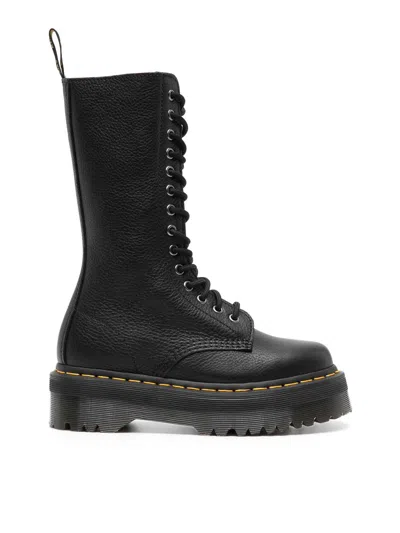 Dr. Martens 1b99 Lace-up Boots In Black Pisa Leather