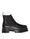 Dr. Martens Audrick 27148001 Black Leather Platform Chelsea Boot Zogg258 In Black