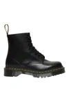 Dr. Martens' 1460 Lace-up Combat Boots In Smooth Leather In Negro