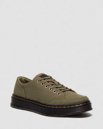Dr. Martens Brookline Canvas Casual Shoes In Green