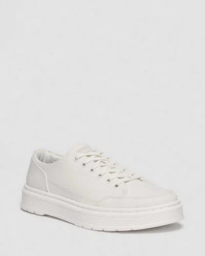 Dr. Martens Brookline Canvas Casual Shoes In White