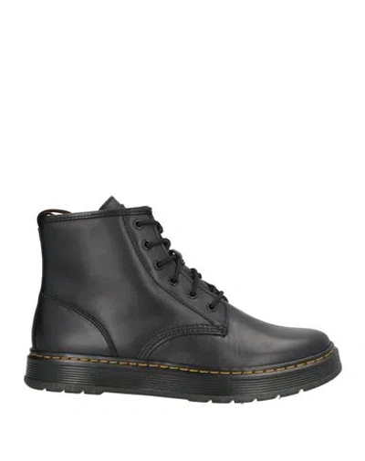 Dr. Martens Brookline Chukka Lusso Man Ankle Boots Black Size 9 Leather