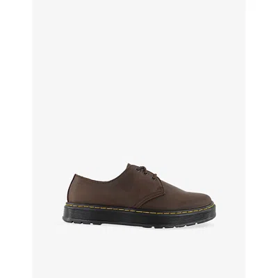 Dr. Martens K Brown Crazy Horse Brookline Nappa-leather Shoes Eur 40 / 6 Uk