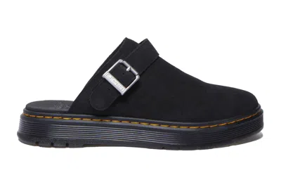 Pre-owned Dr. Martens' Dr. Martens Brookline Suede Mule Black Bronx Suede