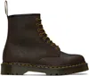 DR. MARTENS' BROWN 1460 BEX BOOTS