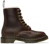 DR. MARTENS' BROWN 1460 PASCAL SERENA BOOTS