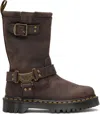 Dr. Martens Anistone Harness Boot In Brown