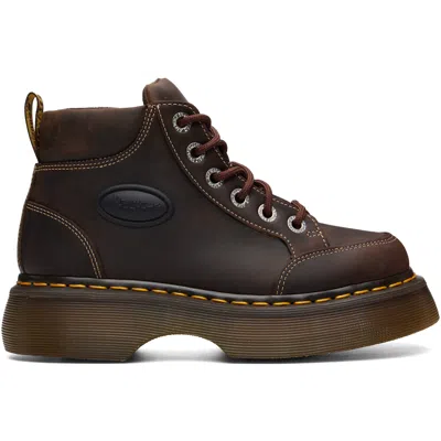 Dr. Martens ブラウン Buzz 6 Eye ブーツ In Brown
