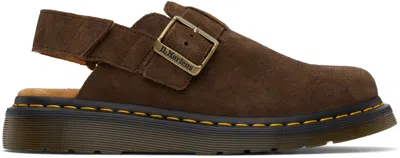 Dr. Martens' Brown Jorge Ii Suede Slingback Slip-on Loafers