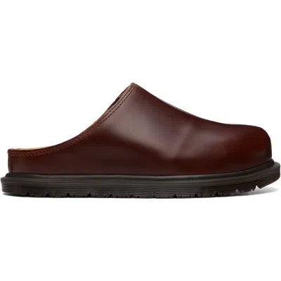 Dr. Martens ブラウン San クロッグ In Burgundy
