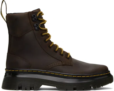 Dr. Martens' Brown Tarik Boots In Gaucho Crazy Horse