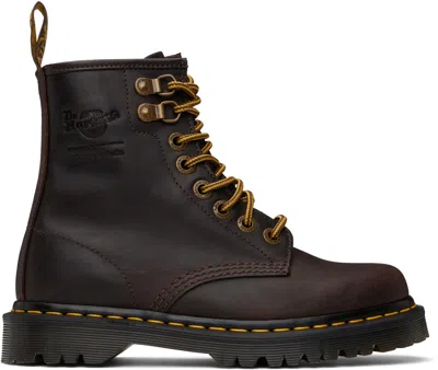 Dr. Martens' Brown Thisisneverthat Edition 1460 Tint Boots In Chestnut Brown