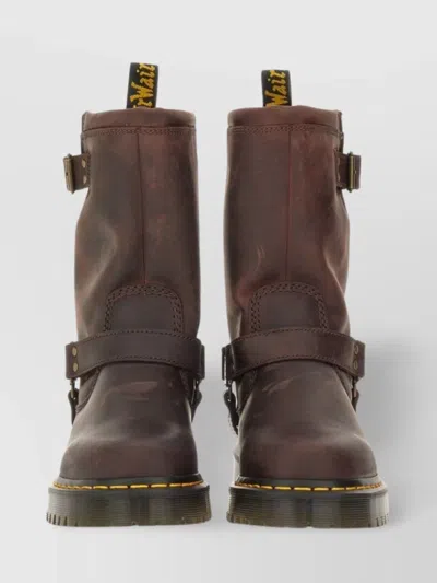 Dr. Martens' Buckle Lug Mid-calf Pull Round Stitched