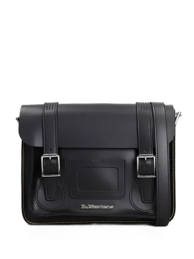 Dr. Martens Buckle-fastening Contrast-stitch Shoulder Bag In Black