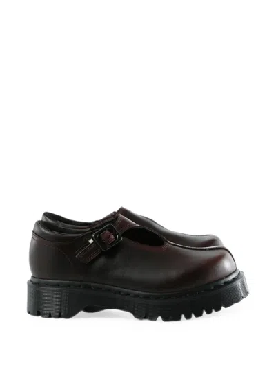 Dr. Martens Buckle-fastening Platform Loafers In Black