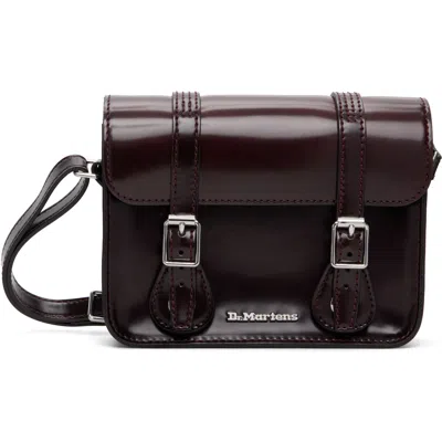 Dr. Martens Burgundy 7 Inch Vegan Crossbody Bag In Cherry Red