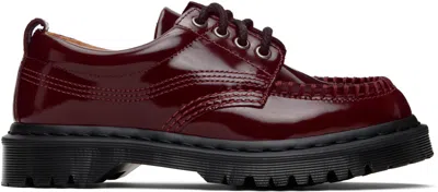 Dr. Martens Burgundy Lowell Derbys In Red