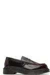 Dr. Martens' Burgundy Penton Arcadia Leather Loafers In Cherry Red Arcadia