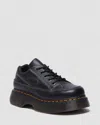 Dr. Martens' 1461 Ii Tumbled Nubuck Leather Platform Casual Shoes In Black