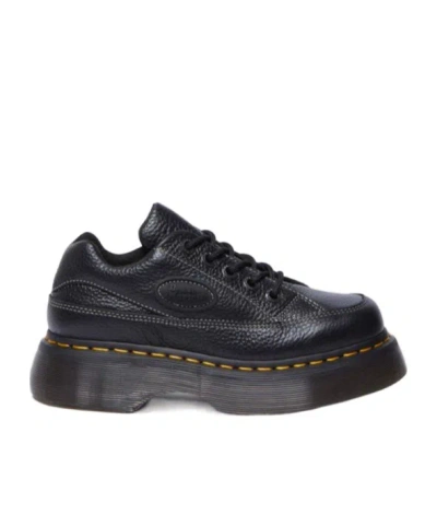 DR. MARTENS' BUZZ 5-EYE MILLED NAPPA LEATHER SHOES