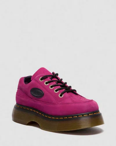 Dr. Martens' Buzz 5-eye Milled Nubuck Shoes In Pink