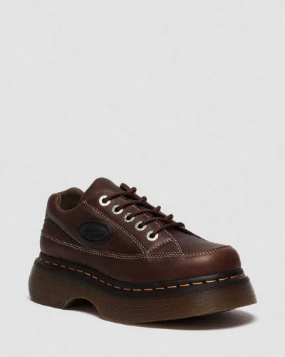 Dr. Martens' Buzz 5-eye Grizzly Leather Shoes In Brown