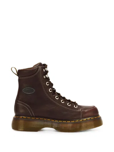 Dr. Martens Buzz 8-eye Leather Boots In Brown