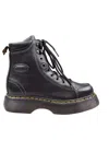 Dr. Martens Buzz 8-eye Leather Ankle Boot In Black
