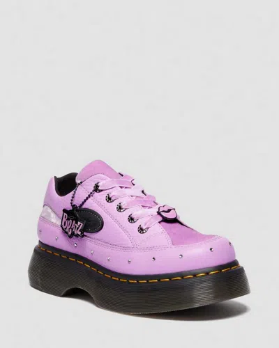 Dr. Martens' Buzz Bratz 5-eye Leather Shoes In Purple