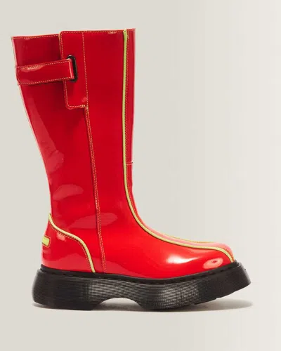 Dr. Martens Buzz Hi Powerpuff Boot In Red