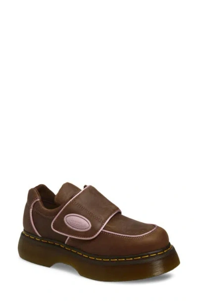 Dr. Martens Brown Buzz Strap Wyoming Loafers In Transparent