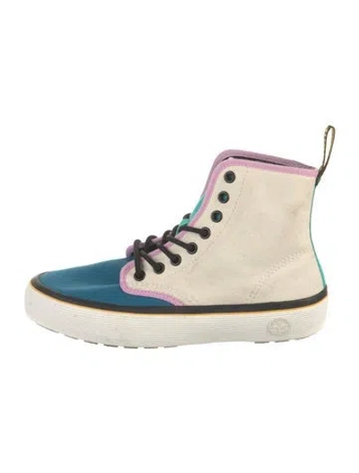 Pre-owned Dr. Martens Canvas Sneakers In Neutral