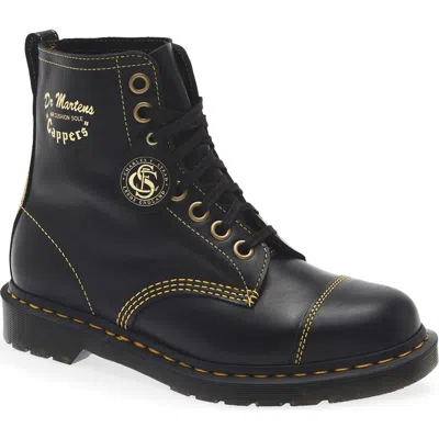 Dr. Martens 1460 Cappers Classic Calf Leather Lace Up Boots In Black
