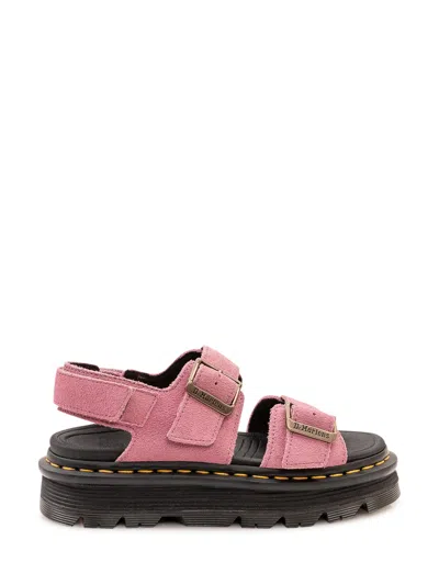 Dr. Martens Chic Sandals With Stylish Straps In Pink