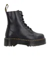 Dr. Martens Polished Leather Jadon Ankle Boots In Black
