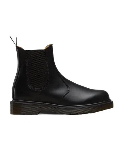 Dr. Martens' Chunky Leather Boots In Black