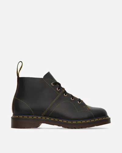 Dr. Martens' Church Leather Monkey Boots In Black