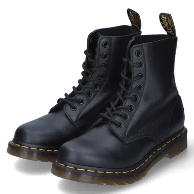 Pre-owned Dr. Martens' Dr. Martens Combat Boots Pascal Damen Glattleder Schwarz